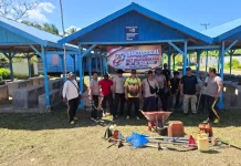 Polsek Okaba Gelar Bakti Sosial Sambut Bhayangkara