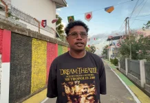 Pemuda Merauke Sulap Gang Jadi Kampung Piala Dunia