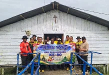 Polsek Merauke Kota Gelar Bakti Religi HUT Bhayangkara