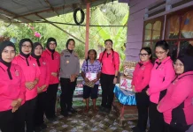 HUT Bhayangkara, Polres Merauke Datangi Purnawirawan dan Warakauri