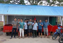 Warga Rawat Pos Kamling Sambut Hari Bhayangkara