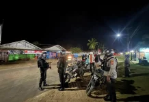 Polres Merauke Patroli Jaga Kamtibmas Malam