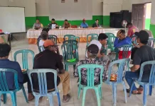 Bhabinkamtibmas Hadiri Musyawarah Program Olah Lahan