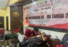 Polres Merauke Gelar Donor Dalam Hari Bhayangkara ke-80
