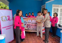 Polsek Merauke Gelar Anjangsana Sambut Hari Bhayangkara ke-80