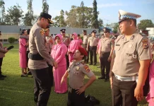 Upacara Kenaikan Pangkat Polres Merauke