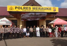Polres Merauke Gelar Syukuran Hari Bhayangkara ke-80