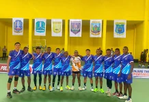 Tim Voli Indoor Papua Selatan berhasil mengalahkan tim Yapen dengan skor 3-0.