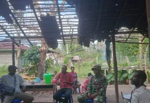 Warga Kampung Wanam Antusias Sambut TMMD, Wujud Kemanunggalan TNI