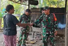 Warga Wanam Apresiasi Kunjungan Dansatgas TMMD