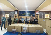 Kodaeral XI Amankan Puluhan Dus Rokok Ilegal