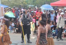 Polres Merauke Kawal Ketat Karnaval Pembangunan