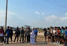 Lomba Marathon Distrik Kurik Berjalan Tertib
