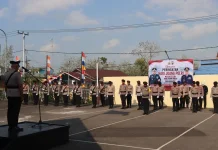 Polres Asmat Gelar Upacara Hari Juang Polri