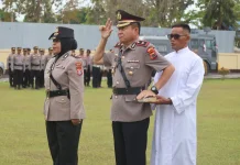 Kapolres Pimpin Sertijab Wakapolres, Tekankan Loyalitas