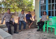 Bhabinkamtibmas Polsek Jagebob laksanakan Patroli di Makarti Jaya