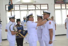 Serah Terima Jabatan Komandan Lanal Timika
