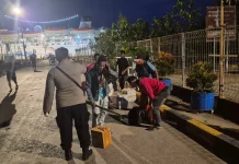Polsek KPL Merauke Amankan Kedatangan KM Tatamailau