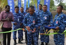 Semarak Hut ke-81 TNI,Lanud J.A. Dimara Resmikan Hasil Karya Bakti dan Bansos di Wasur