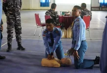 Sambut HUT ke-81 TNI, Kodaeral XI Gelar Pelatihan BHD Bersama Generasi Muda Merauke