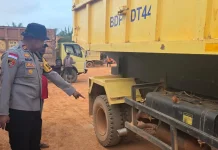 Polsek Muting Tertibkan Kendaraan Berknalpot Brong