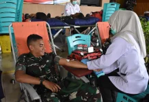 Hut ke-81 TNI, Kodam XXIV/MT Gelar Donor Darah