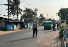 Satlantas Polres Merauke Gelar Strong Point Pagi