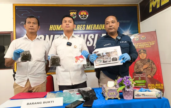Satresnarkoba Polres Merauke Ungkap Peredaran Ganja