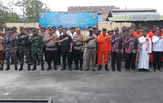 Polres Asmat Gelar Pasukan Operasi Ketupat Cartenz