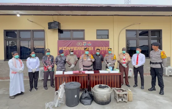 Polres Asmat Release Pelaku Produsen dan Pengedar Miras