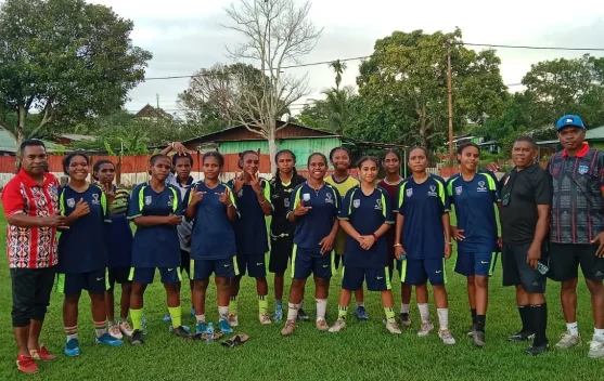 Atlit cabor sepak bola putri PPLP  Papua Selatan Mulai Latihan usai Libur.
