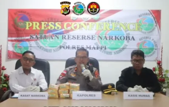Polres Mappi Gagalkan Peredaran Sabu