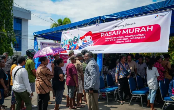 Pertamina Patra Niaga Gelar Pasar Murah bagi Warga Sekitar Operasional