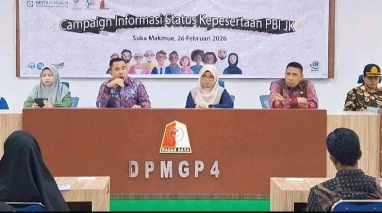 BPJS Kesehatan Cabang Meulaboh Sosialisasikan Reaktivasi PBI JKN di Nagan Raya