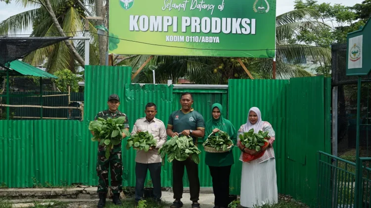 Kodim Abdya Ciptakan Kompi Produksi Terpadu Sebagai Ketahanan Pangan