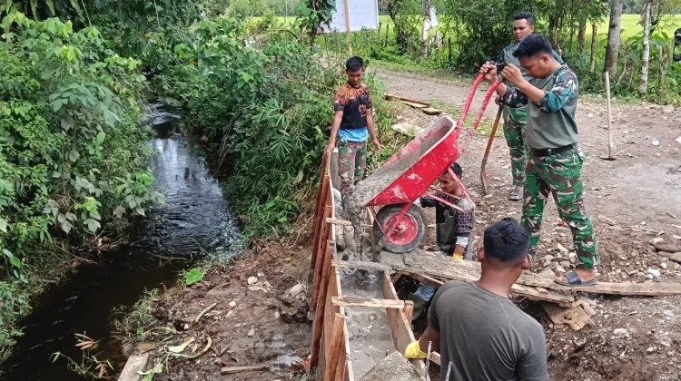 Kodim 0105/Abar Optimistis Target Pembangunan Infrastruktur Tepat Waktu