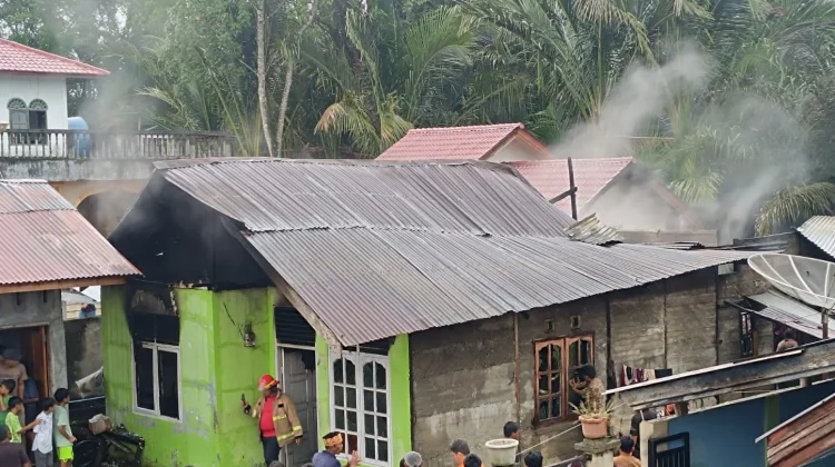 Kebakaran Rumah di Meureubo, Kerugian Capai Rp250 Juta