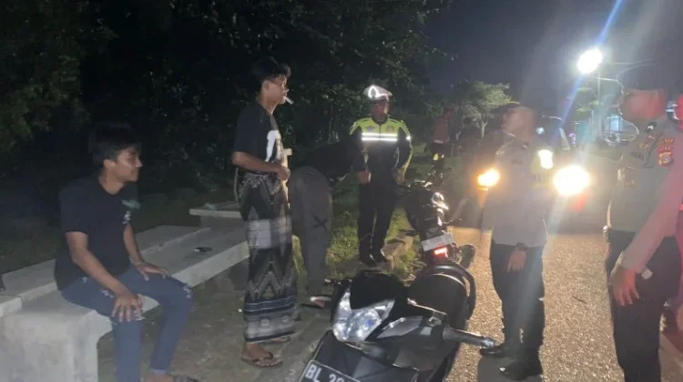 Polres Aceh Jaya Intensifkan Patroli Cegah Balap Liar di Calang