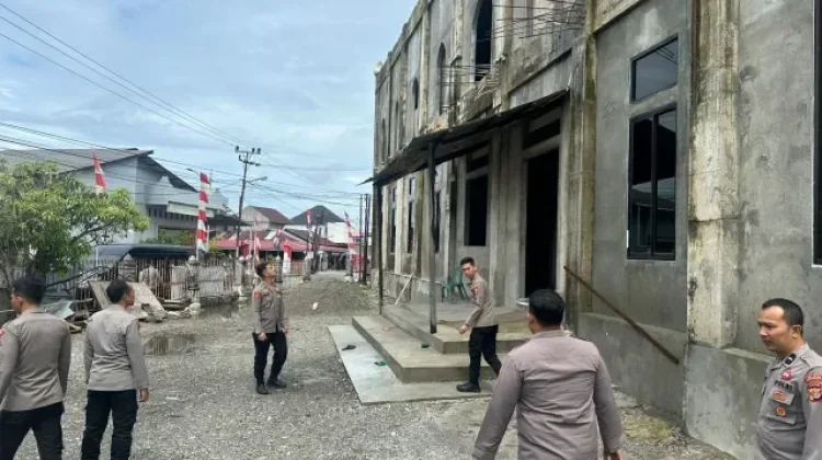 Mahasiswa STIK Lemdiklat Polri Cek Infrastruktur Meunasah di Aceh Barat