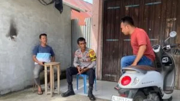 Polsek Trumon Timur Sampaikan Himbauan Kamtibmas pada Masyarakat
