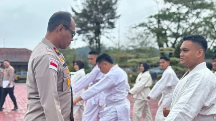 Usulan Kenaikan Pangkat, Polres Simeulue Gelar Tes Urine dan Ujian Bela Diri