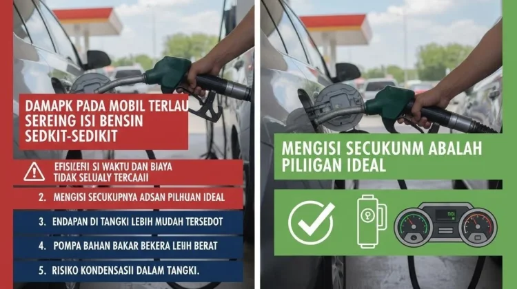 Dampak pada Mobil Terlalu sering isi bensin sedikit-sedikit