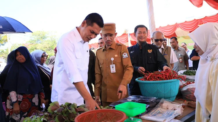 Bupati Tarmizi Hadiri Pasar Tani