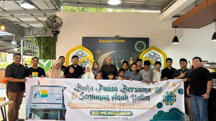 BSI KC Meulaboh Gelar Buka Puasa Bersama Anak Yatim