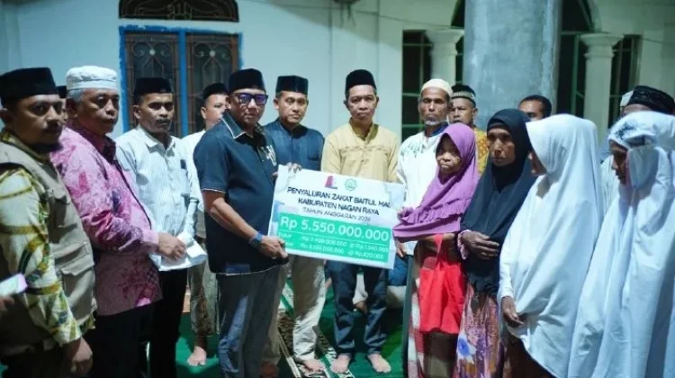 Baitul Mal Nagan Raya Salurkan Zakat Rp5,55 Miliar untuk Fakir dan Miskin