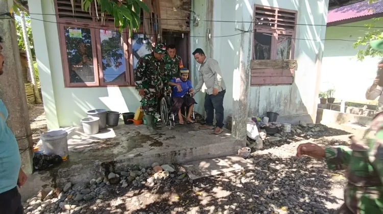 Tangan Kreatif Satgas TMMD ke-127 Kodim 0105/Abar Merubah Nasib Warga Lumpuh