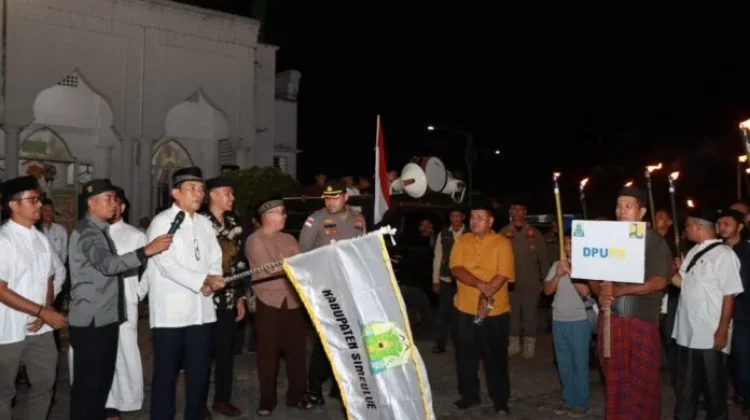 Kapolres Simeulue Pelepasan Pawai Malam Takbiran Idul Fitri