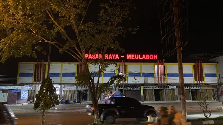 Hari Keempat Lebaran, Aktivitas Pasar Raya Meulaboh Mulai Sepi