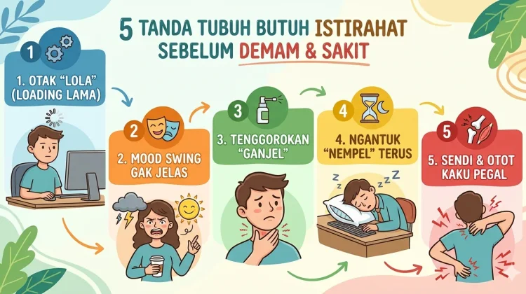Tanda Tubuh Kamu Butuh Istirahat sebelum Demam