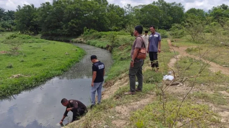 Polisi Selidiki Dugaan Pencemaran Sungai Krueng Tadu Nagan Raya